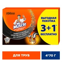Мистер Мускул гранулы для сливных труб всех видов 4*70г